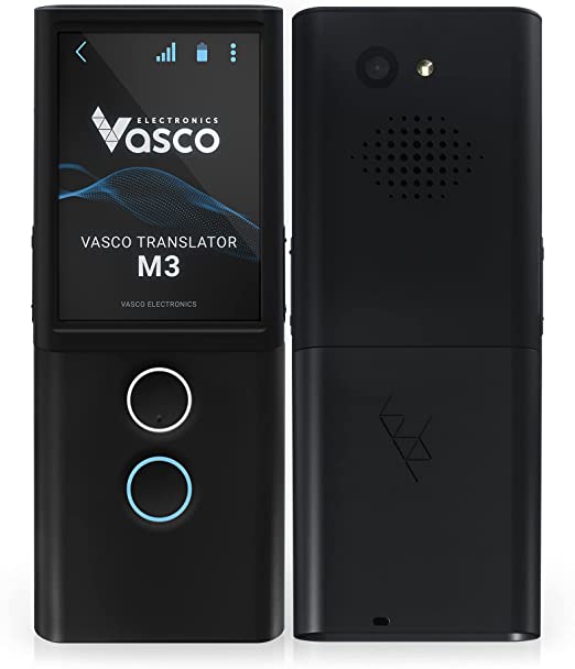 Vasco M3 Traduttore Istantaneo Vocale, 70+ Lingue, Scheda SIM con  Internet a Vita, Traduttore simultaneo con Fotocamera, Funzione MultiTalk  & TranslaCall